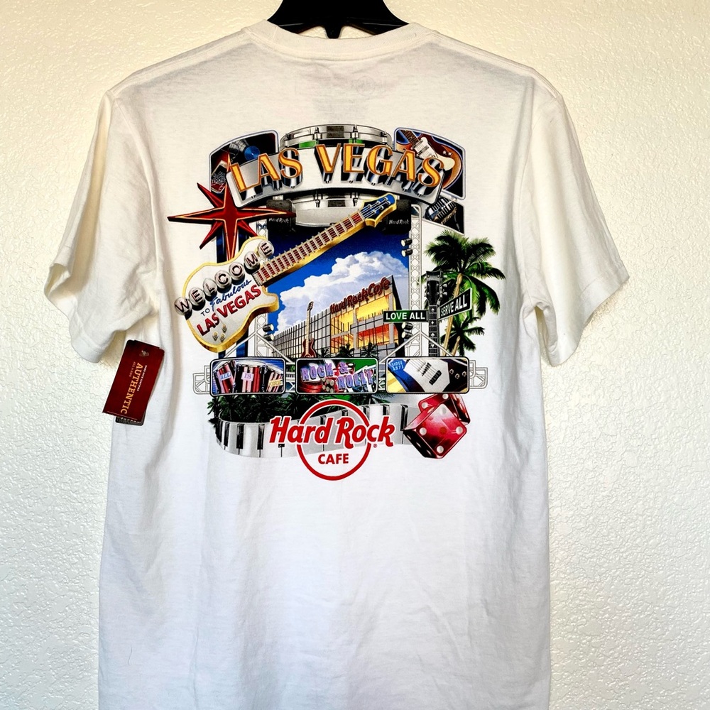 Vintage White Las Vegas Hard Rock Cafe Shirt